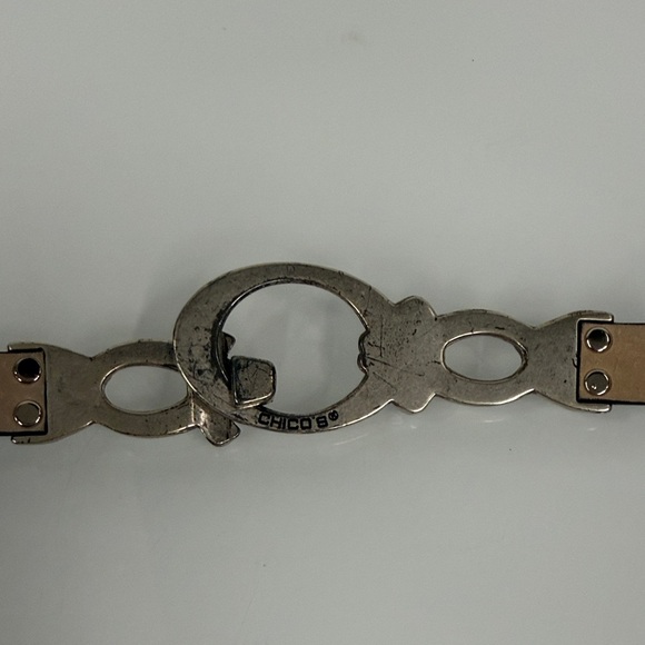 Chico's Black Belt with Silver Accents - Picture 5 of 5